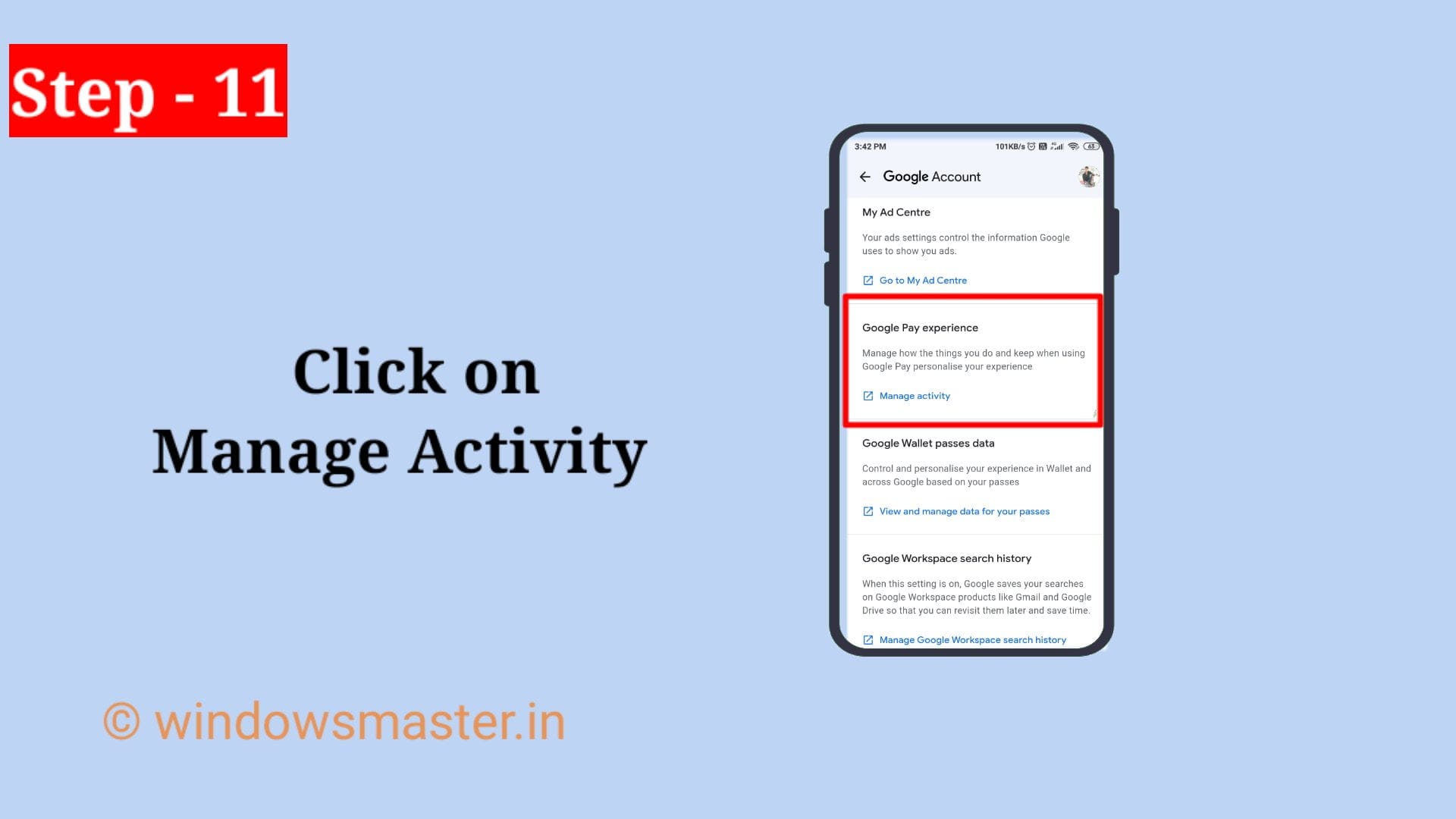 how to delete the transaction history in google pay
