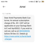 is airtel bank free