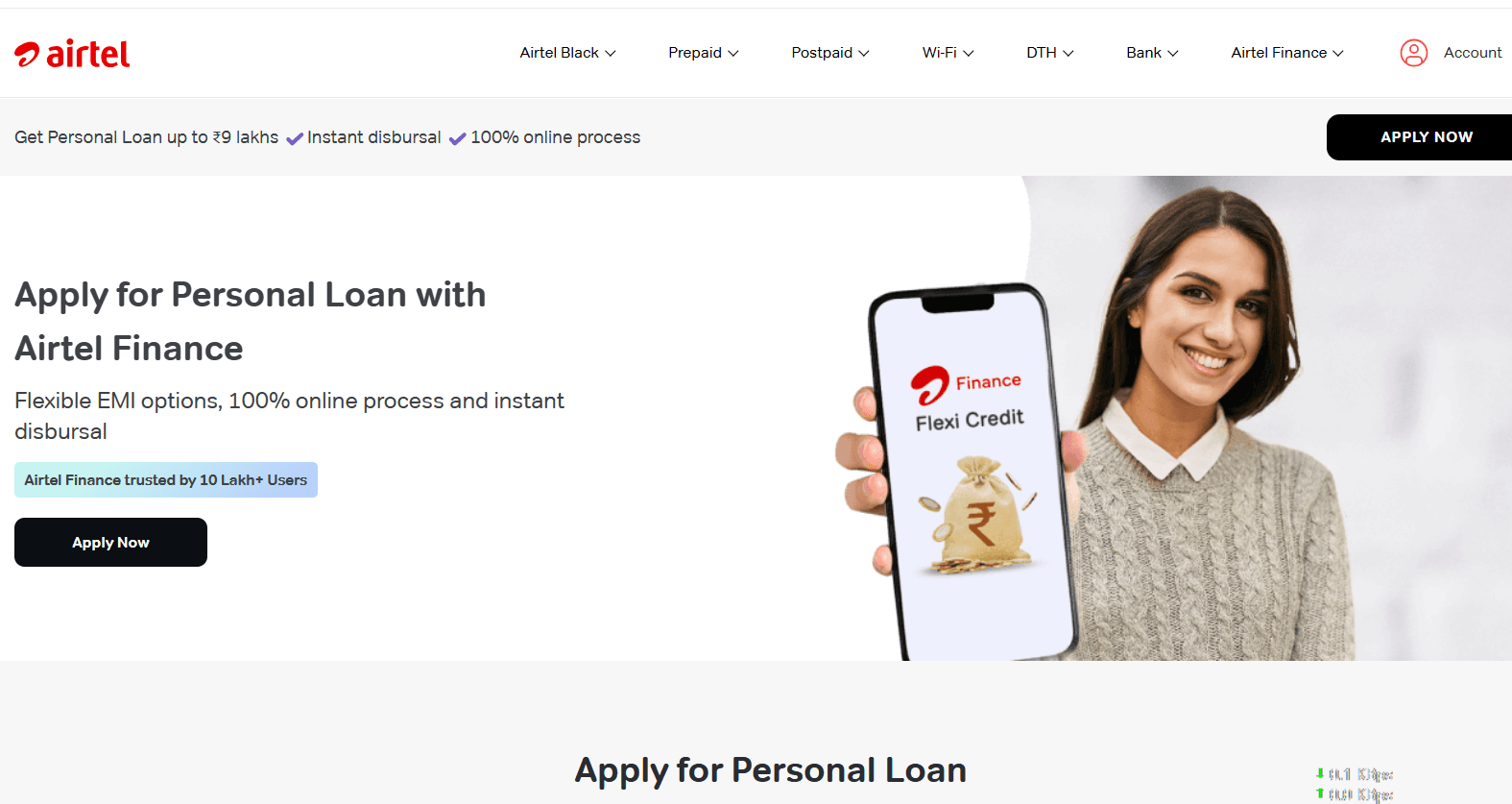 Airtel personal loan