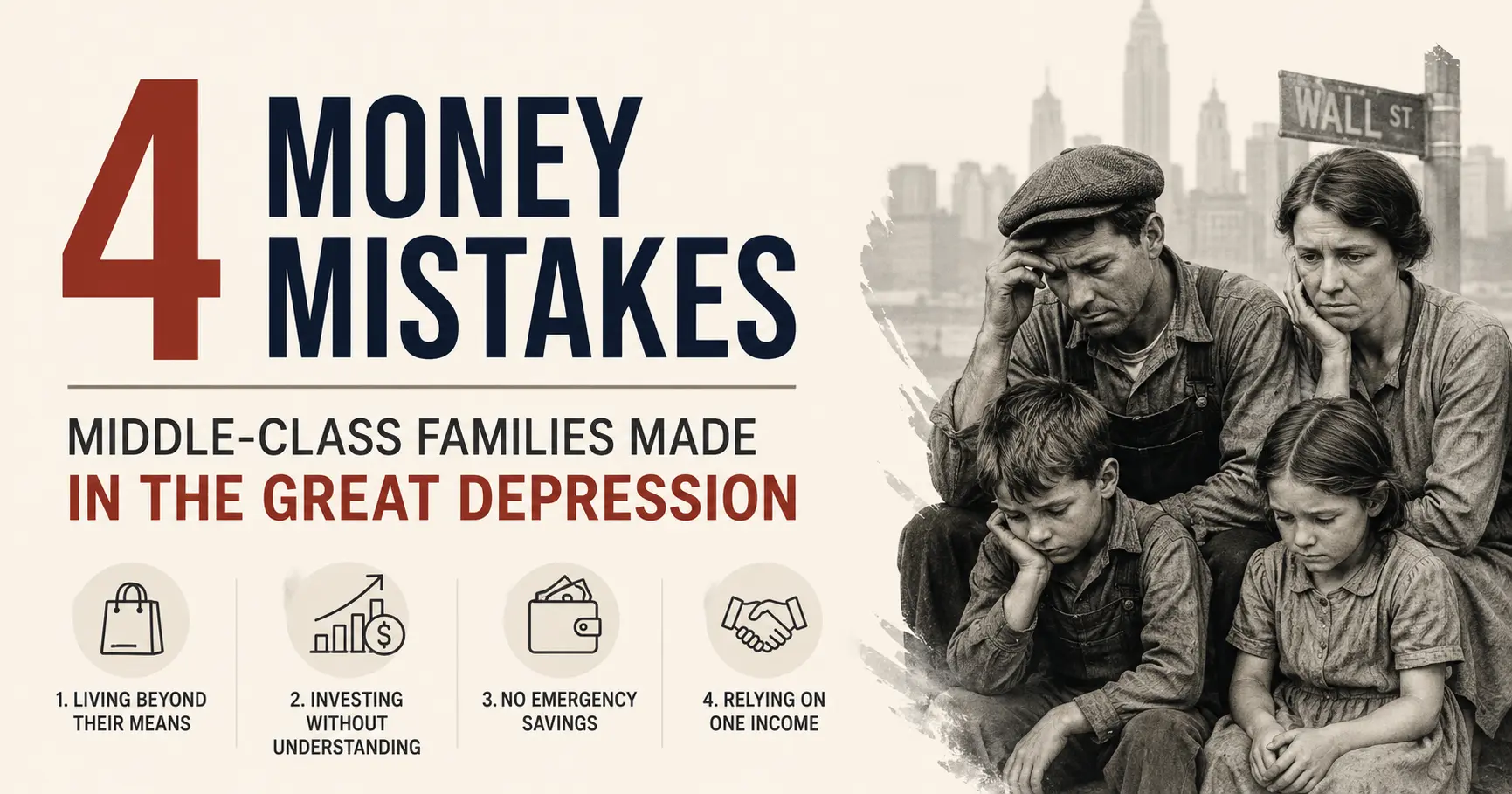 4 Money Mistakes Middle-Class Families Made in the Great Depression
